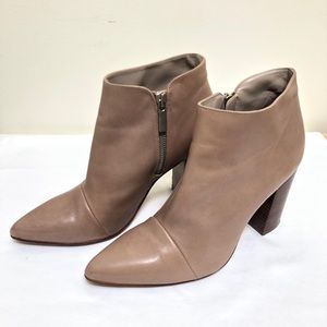 Tan Leather Booties